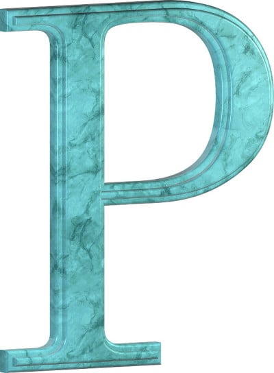 3D blue marble font
