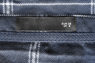 36号衣服标签