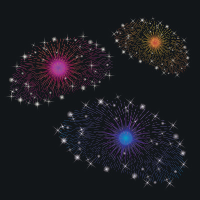 彩色烟花集