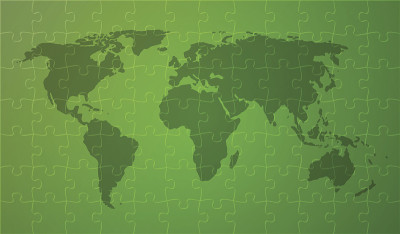绿色worldmap
