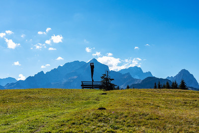 德国巴伐利亚州Garmisch Partenkirchen附近的风景
