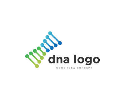 DNA标志图标设计矢量