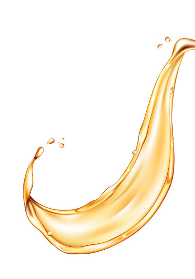 Oil splash isolated on white background. Realistic