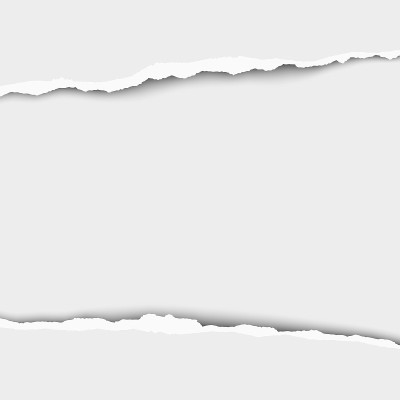 Snatched middle of white paper which edges have so
