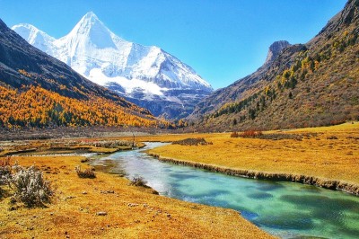 美丽的山景