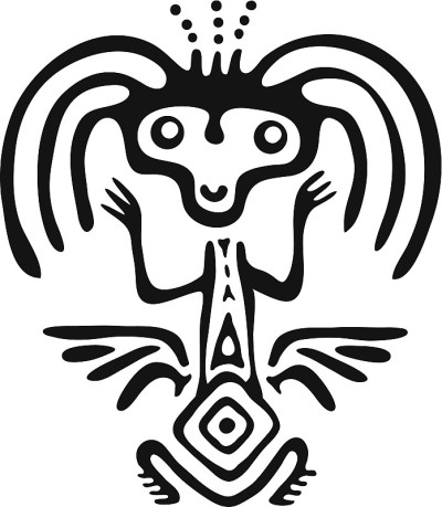 异形在本地风格，矢量插图