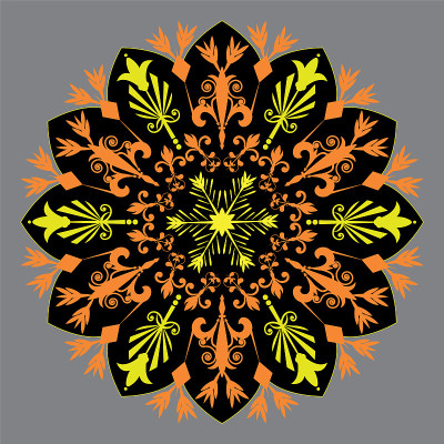 Fleur de Lys mandala.