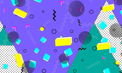 Pop art color background. Retro pattern