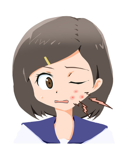 担心粉刺。