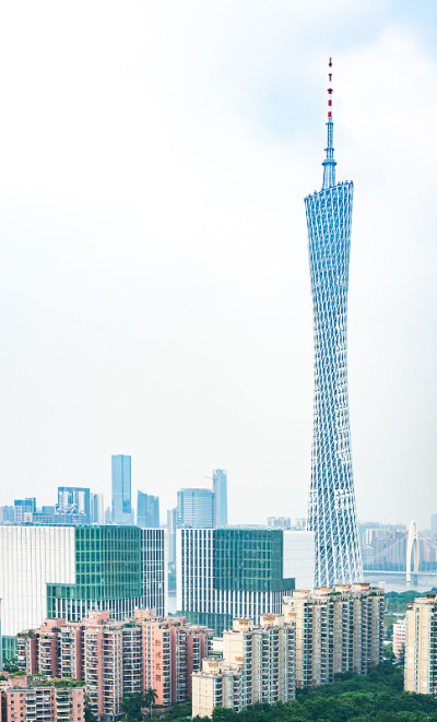 广州珠江新城天际线