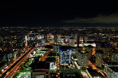 横滨港人未来夜景