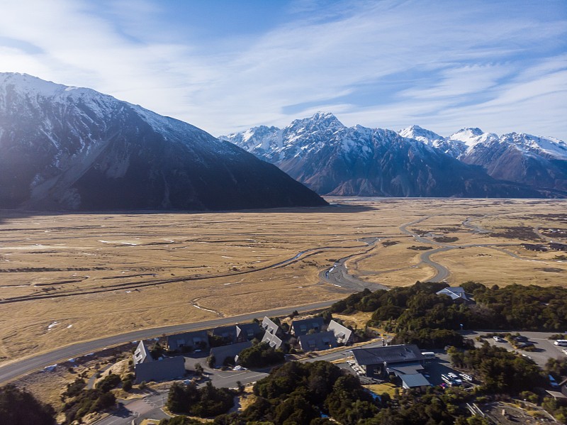 奥拉基或库克山的风景鸟瞰图