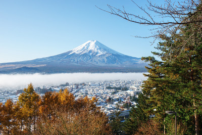 富士山红塔，藤吉田，日本