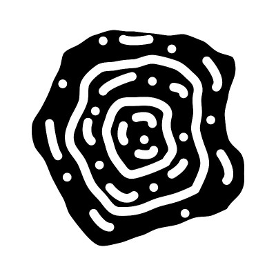 原行星盘符号图标矢量插图
