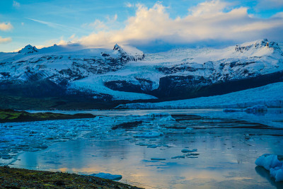 冰岛Fjallsárlón冰川湖