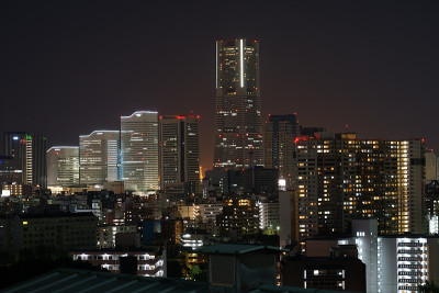 夜景的Minato Mirai