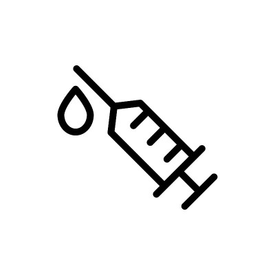 Illustration Vector graphic of syringe icon templa