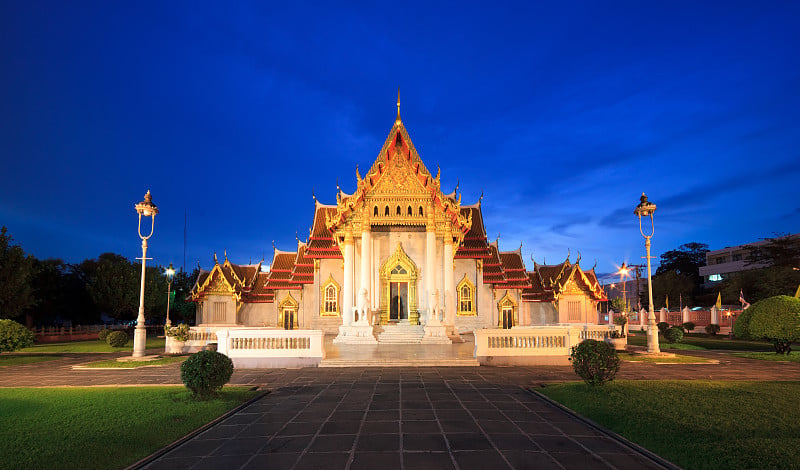 大理石寺庙(Wat Benchamabophit)，曼谷，泰国