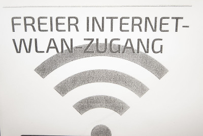 表示WiFi或WLAN访问的符号