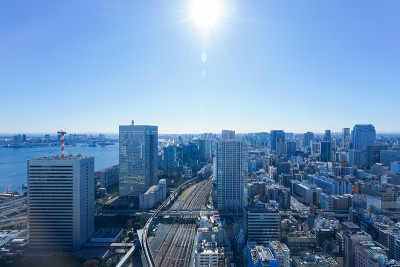 日本东京的全景