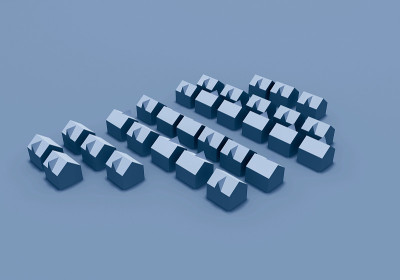城市建筑3d插图