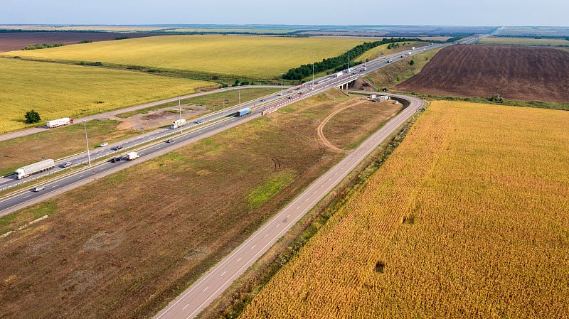 高速公路，收费公路，鸟瞰，莫斯科-索契高速公路，Don-M4高速公路