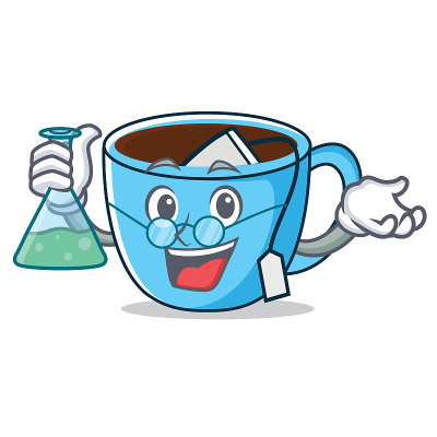 教授茶杯人物卡通