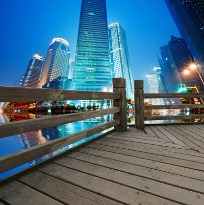 现代城市夜景