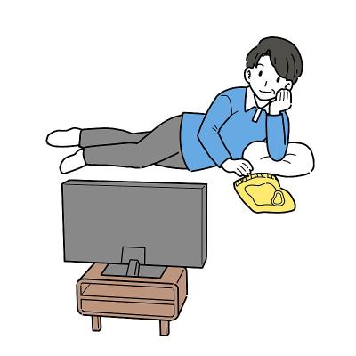 这是一个懒惰且缺乏锻炼的人的例证