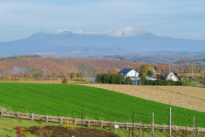 秋天，日本北海道