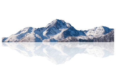 罗浮敦群岛冬天的雪山