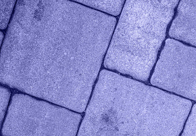 近距离的对角线街道铺装模式色调非常接近的颜色