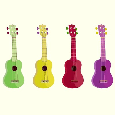 ukulele-vector插图