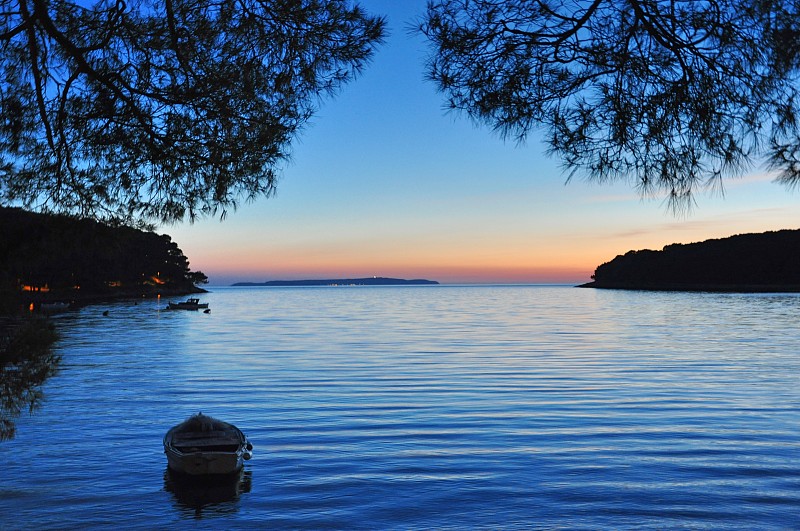 夕阳海景,克罗地亚