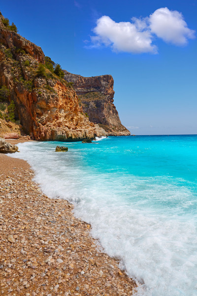 Cala del Moraig海滩Benitachell Alicante