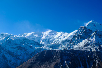 雪覆盖的喜马拉雅山