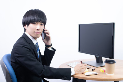 Young male office worker