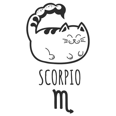 天蝎座:黄道十二宫，猫宫，占星宫。猫的星座。星座的宠物。