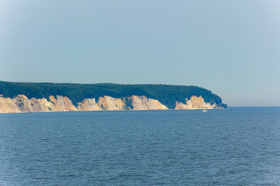Kreidefelsen田园诗般的景色，Rügen，德国