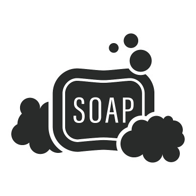 肥皂图标矢量设计插图