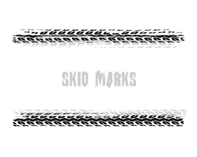 Automobile tire tracks
