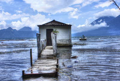 湖Atitlan危地马拉