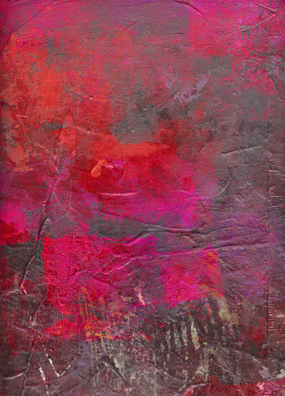 在帆布上的抽象油画