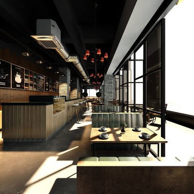 餐厅3d渲染图