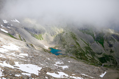 泰洛的山脉和冰川景观。奥地利内陆地区。