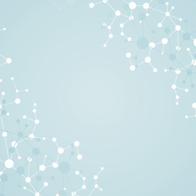 结构分子和通信。Dna,原子,神经元。科学的设计理念。用点连接线。医学，技术，化学，科学背景。矢量插