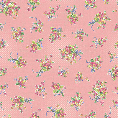 无缝插图图案的可爱花束，