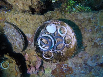 Famous wreck ship Fujikawa maru in Truk lagoon