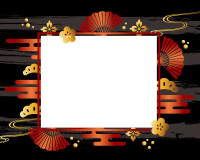 日本图案的背景插图