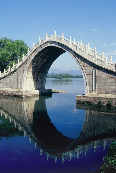 中国石桥，颐和园，北京，中国